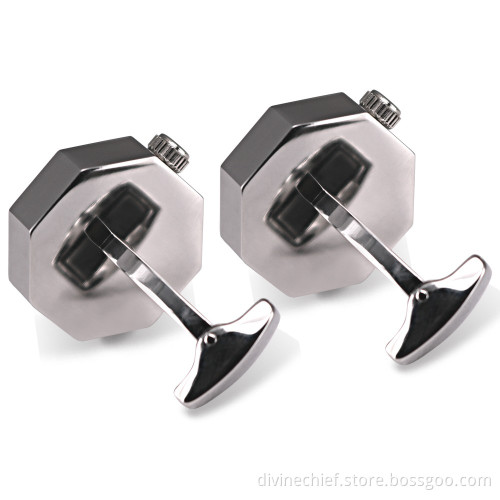Factory Custom Men's Steampunk Cufflinks, Stainless Steel Watch Cufflinks For Mens Shirts